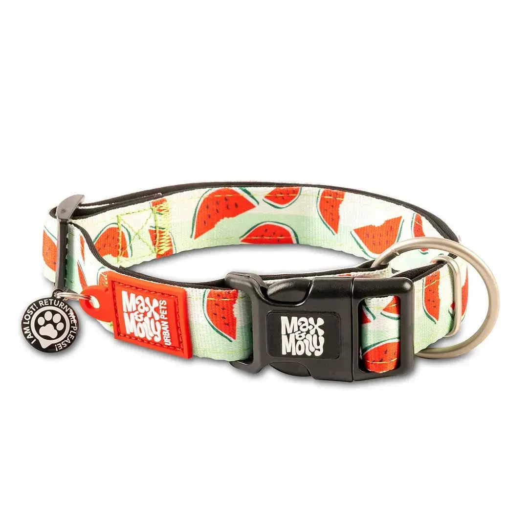 Нашийник Max & Molly Smart ID Collar Watermelon з принтом Кавун