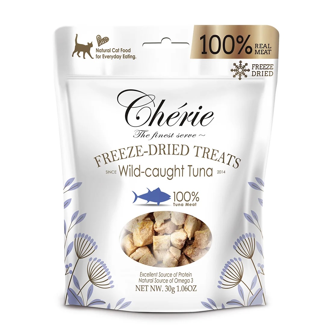 Cherie Freeze Dired for Cat Tuna Ласощі для котів з тунця дикого вилову с/м 30гр