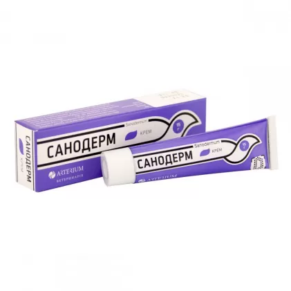 Санодерм (Sanodermum) Arterium Мазь для лікування дерматомікозів у собак і кішок 15 гр
