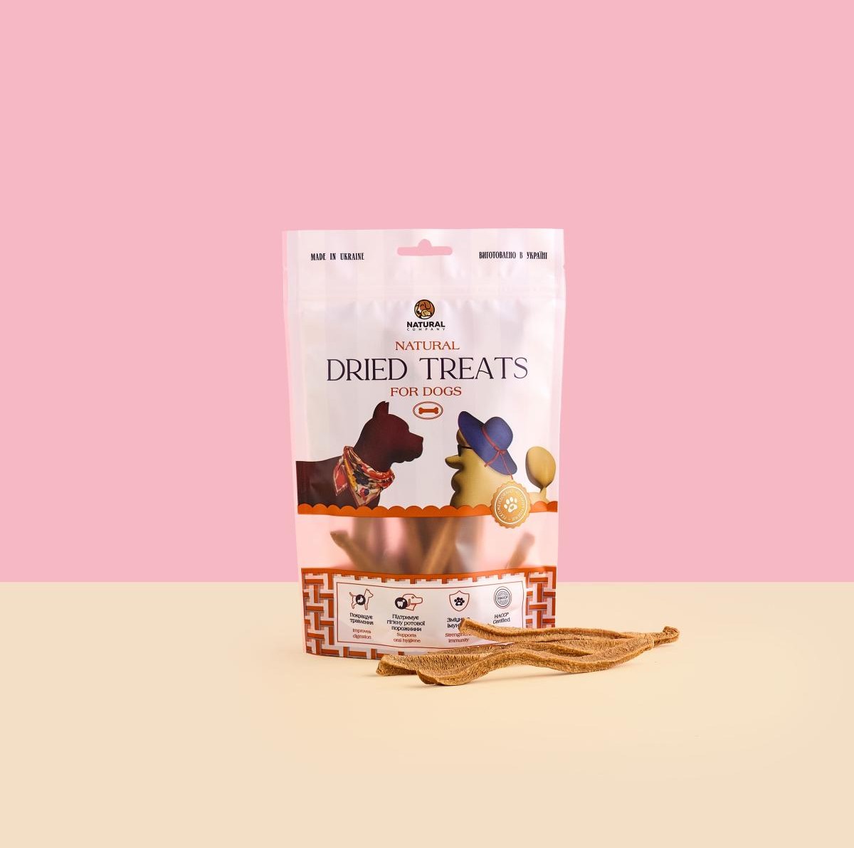 Natural М'ясні смужки з качки 100г