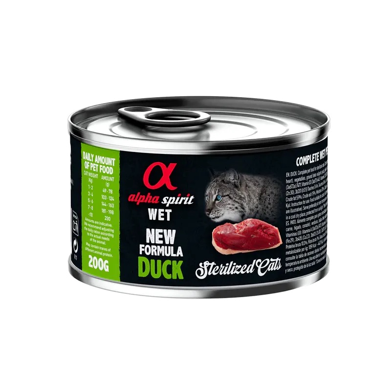 Alpha Spirit Duck Sterilized Cat Консерва з качкою для стерилізованих котів 200г