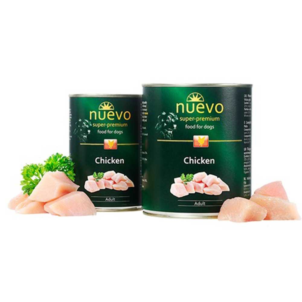 Вологий корм NUEVO ADULT з куркою для дорослих собак 900г