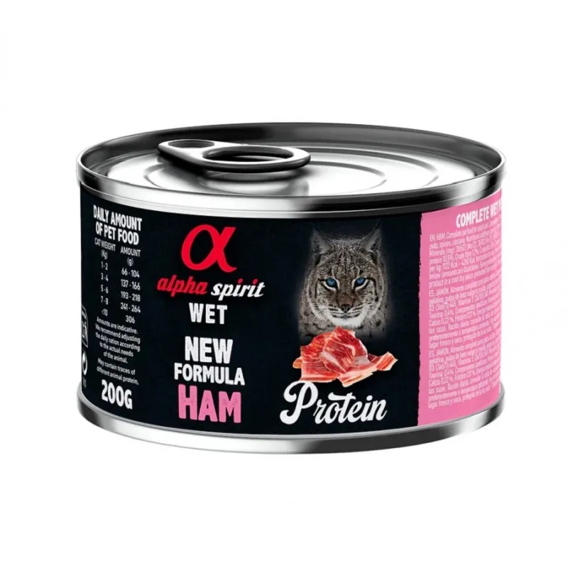 Alpha Spirit Ham Консерва для котів зі свининою 200г