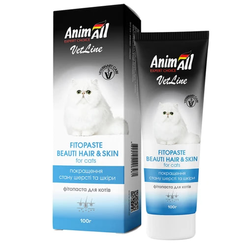 Фітопаста AnimAll VetLine для поліпшення якості шерсті 100 г