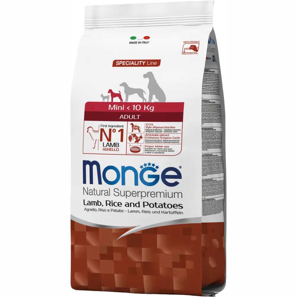MONGE DOG Mini Adult ягня/рис/картопля, 800 г