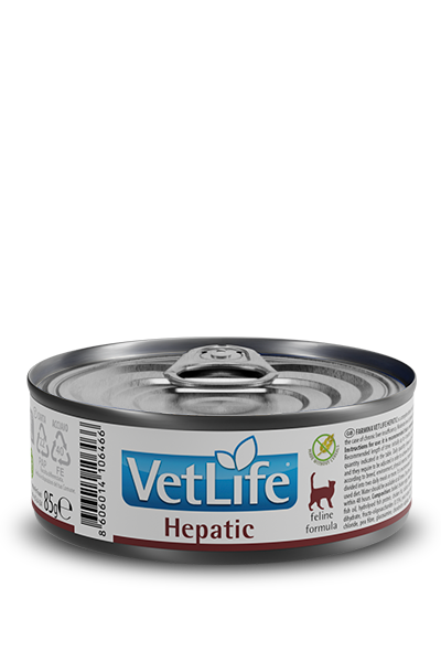 Вологий лікувальний корм для кішок Farmina Vet Life Hepatic при хронічній печінковій недостатності, 85 г