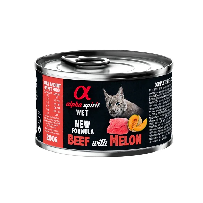 Alpha Spirit Beef with Melon Консерва для котів з яловичиною та динею 200г