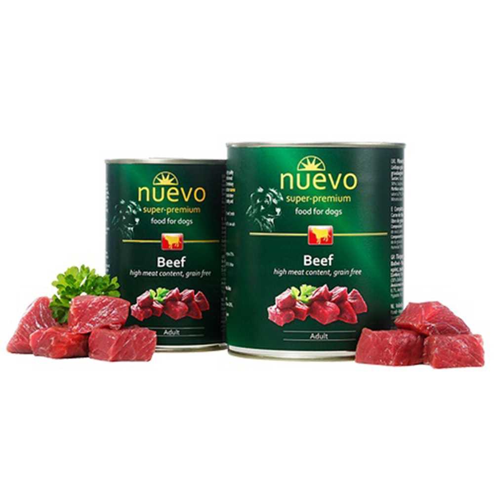 Вологий корм NUEVO ADULT з яловичиною для дорослих собак 400г