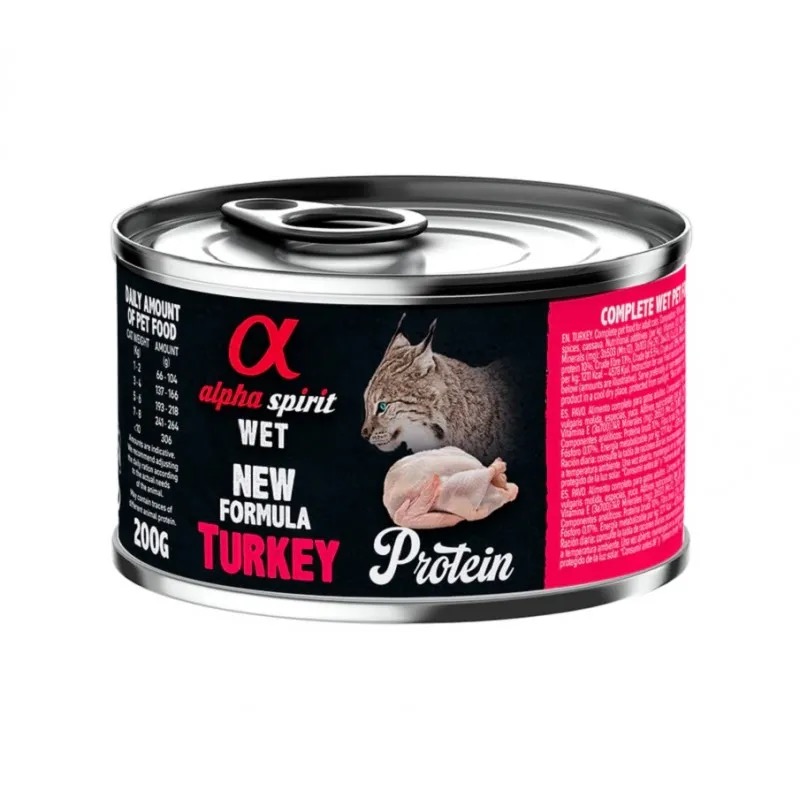 Alpha Spirit Turkey Консерва для котів з індичкою 200г