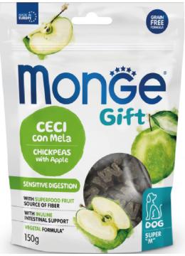 Веганські ласощі Monge Gift Dog Sensitive digestion для собак з чутливим травленням, нут з яблуком, 150 г