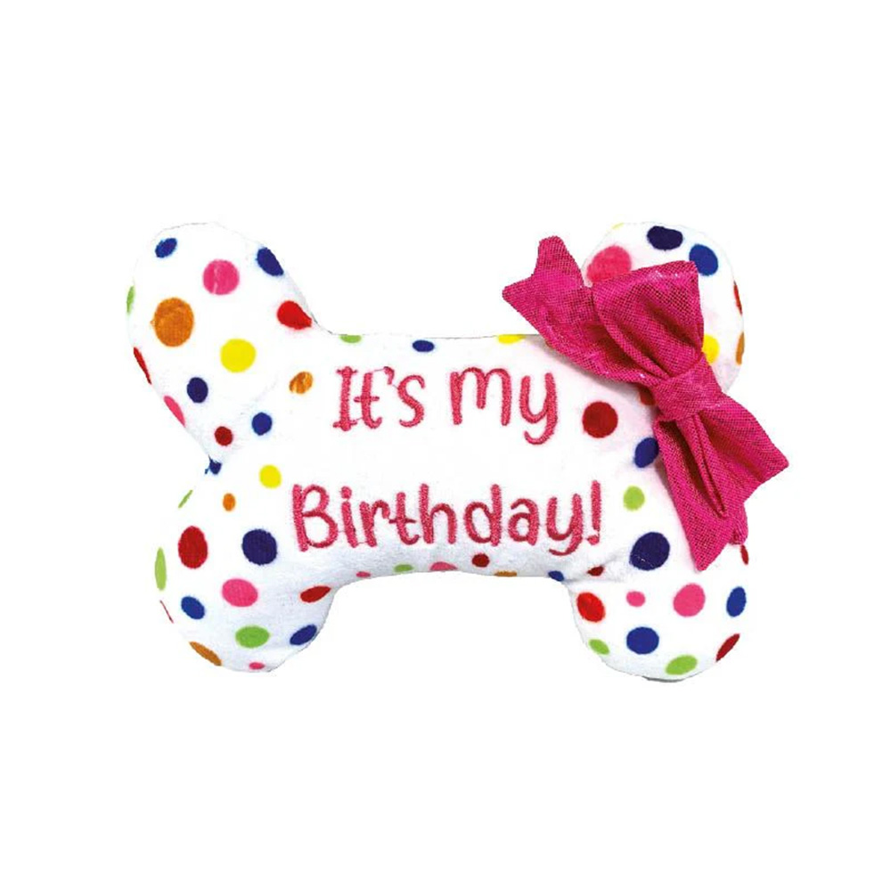 Іграшка для собак CROCI Its My Happy Birthday плюшева кісточка, для святкування вечірок ,21,5*19,*5см