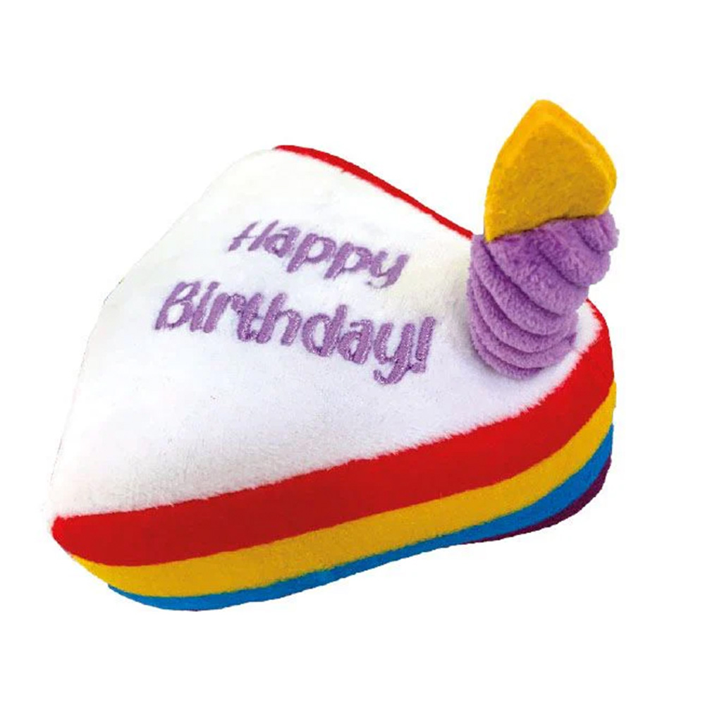 Іграшка для соб. CROCI плюшева шматок торту з днем народження Happy Birthday Party Cake , 12,5X11,5X11см