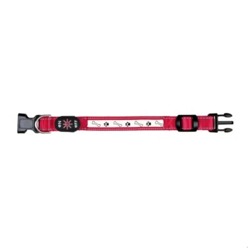 LED Нашийник "Illuminous USB" червоний S-M 30-40см/25мм