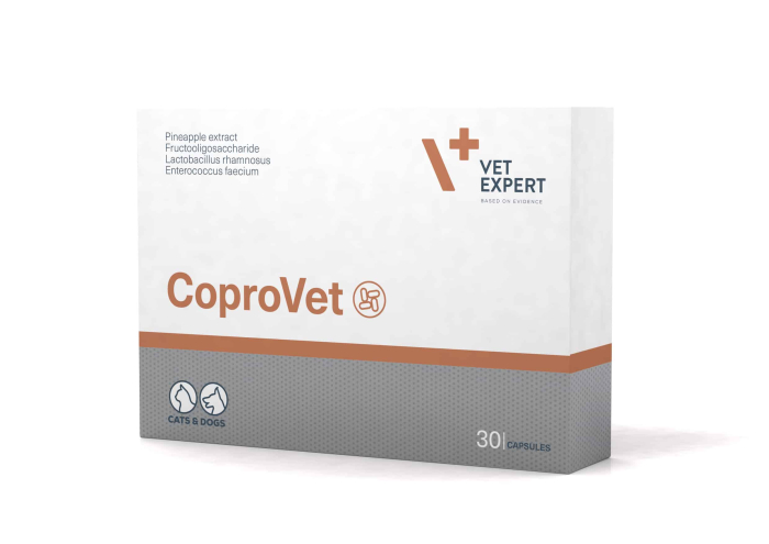 Вітаміни VetExpert CoproVet - харчова добавка для котів і собак для ефективного вирішення проблеми копрофагії 30 капсул