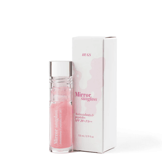 Блиск для губ з SPF 20+ PA++HUGS Mirror Sungloss Antioxidants & Peptides SPF 20+ PA++, 5,5 мл