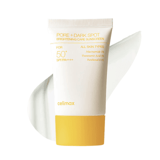 Освітлювальний сонцезахисний крем CELIMAX Pore+Dark Spot Brightening Care Sunscreen 50 мл