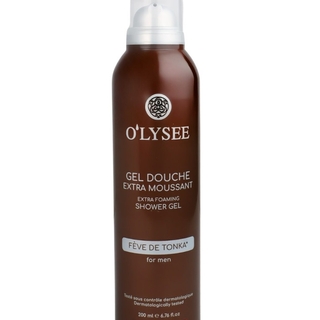 Гель-піна для душу для чоловіків з пряним ароматом O'lysee Extra Foaming Shower Gel Feve de Tonka, 200 мл