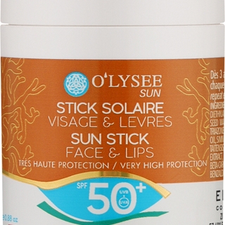 Сонцезахисний стік для обличчя та губ O'lysee Sun Stick Face & Lips SPF50+, 25 г