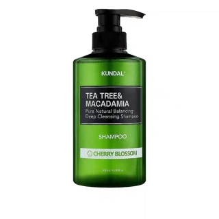 Шампунь балансуючий KUNDAL Tea Tree & Macadamia Deep Cleansing Shampoo Cherry Blossom, 500 мл