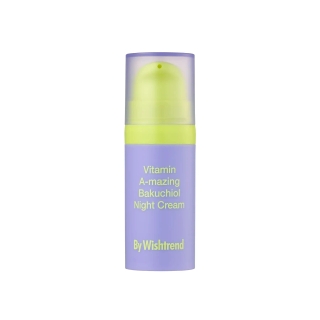 Нічний крем з ретинолом та бакучіолом By Wishtrend Vitamin A-mazing Bakuchiol Night Cream, 10 мл