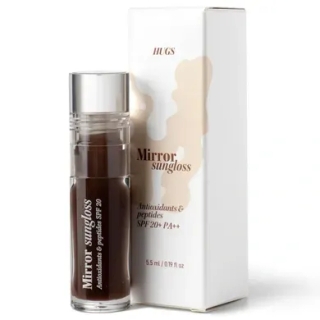 Блиск для губ з SPF Hugs Mirror Sungloss Cold Brew SPF 20+ PA++, 5,5 мл