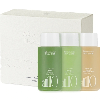 Дорожній набір ANILLO Lime Sunday & Amber528 Travel Shower Set