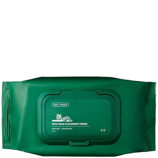 Серветки для зняття макіяжу з екстрактом центели VT Cosmetics Cica Mild Cleansing Tissue 50 шт