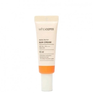 Сонцезахисний антиоксидантний крем WhoCares Bifida Barrier Sun Cream мініатюра 10 ml