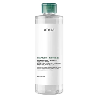 Міцелярна вода для зняття макіяжу з екстрактом хауттюйнії ANUA Heartleaf Low pH Deep Cleansing Water, 500г