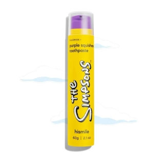Зубна паста для м'якого відбілювання HISMILE The Simpsons Purple Squishee Toothpaste, 60 г