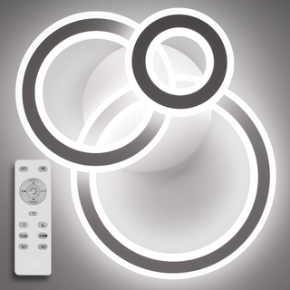 Світильник світлодіодний стельовий LUMINARIA TRIPLEX ROUND 108W R700/600 WHITE 220V IP20 з пультом ДУ