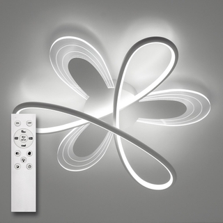 Світильник світлодіодний стельовий LUMINARIA LOLITA 80W 6F RC 500/100 WHITE/CLEAR 220V IP20 з пультом ДУ