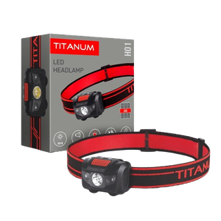 Налобний світлодіодний ліхтарик TITANUM TLF-H01 100Lm 6500K