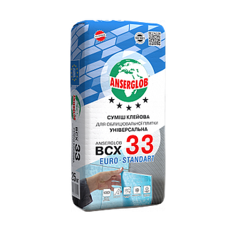Суміш клейова ANSERGLOB BCX 33 (25 кг.)
