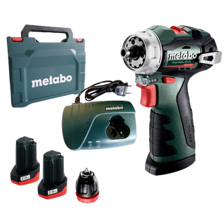 Акумуляторний дриль-шуруповерт Metabo POWERMAXX BS BL Q, 2 акб 12 В Li-Power 2.0 Ah