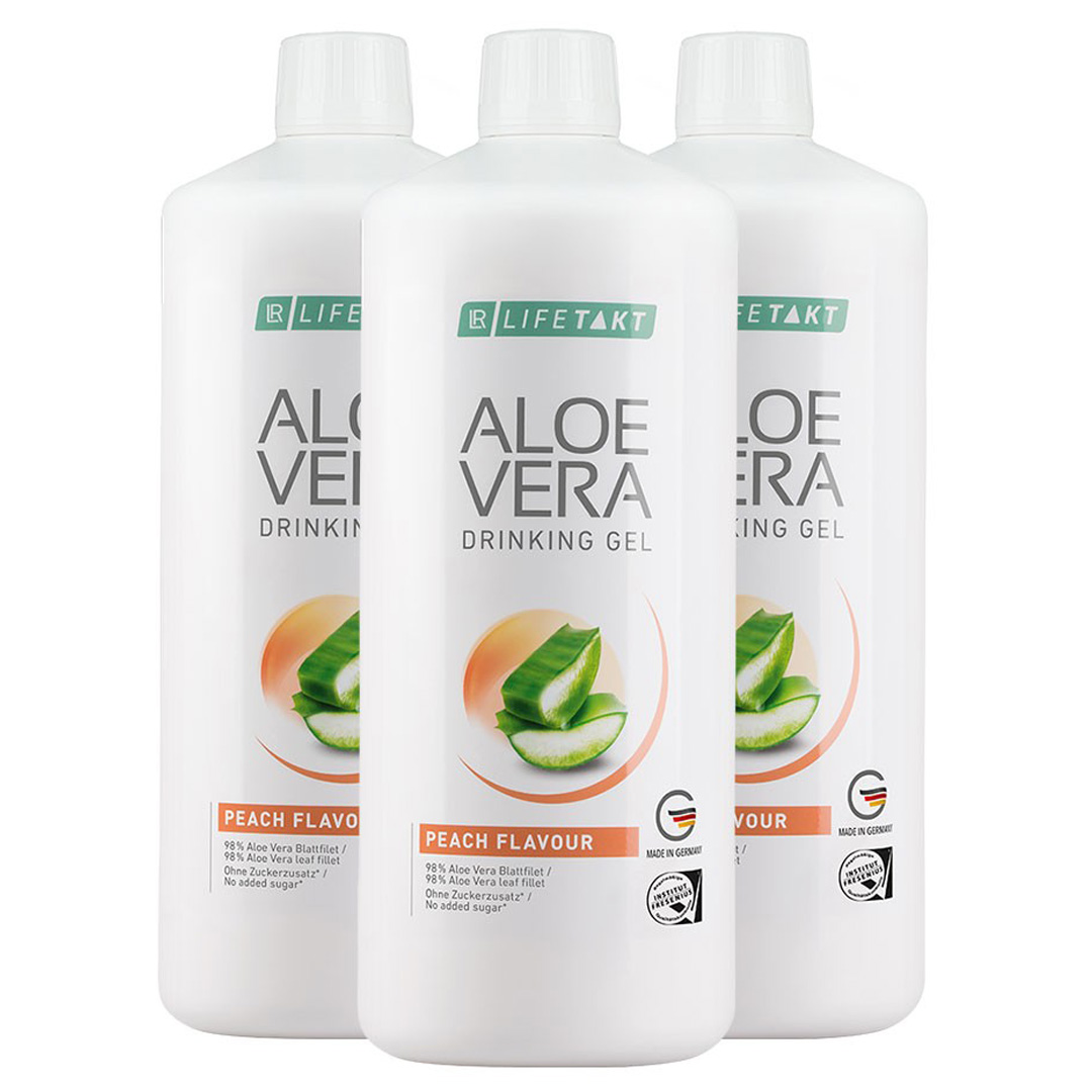 Питний гель Aloe Vera без вмісту цукру(Персик). Набір з 3 шт.