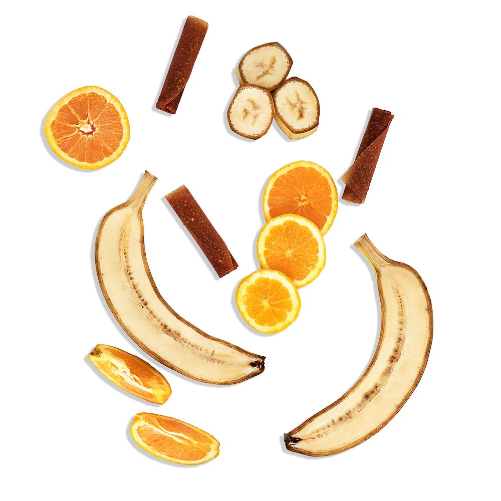 Apple pastila with bananas and oranges (100 g)