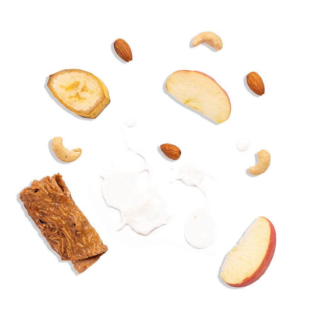 Apple-yogurt pastila with bananas, vanilla extract and nuts (100 g)