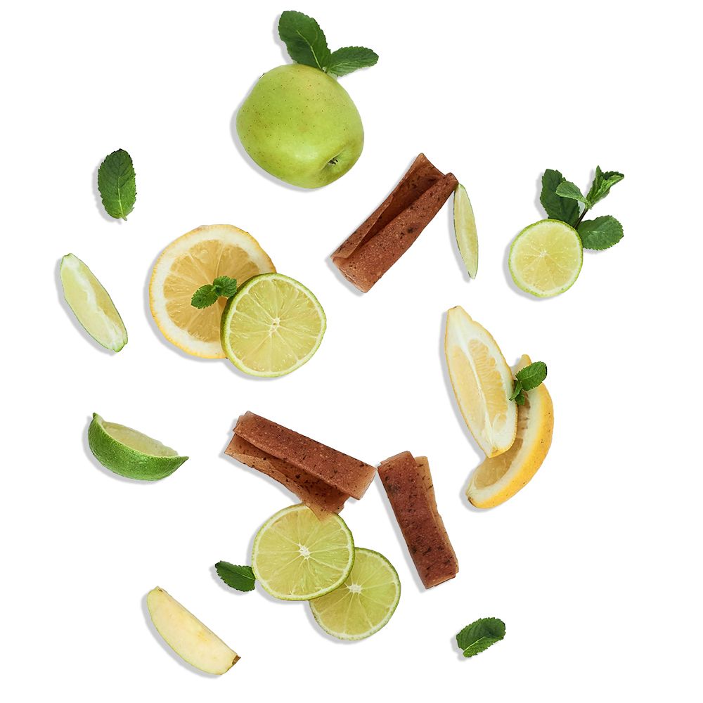 Apple pastila with lime, lemon and mint (100 g)