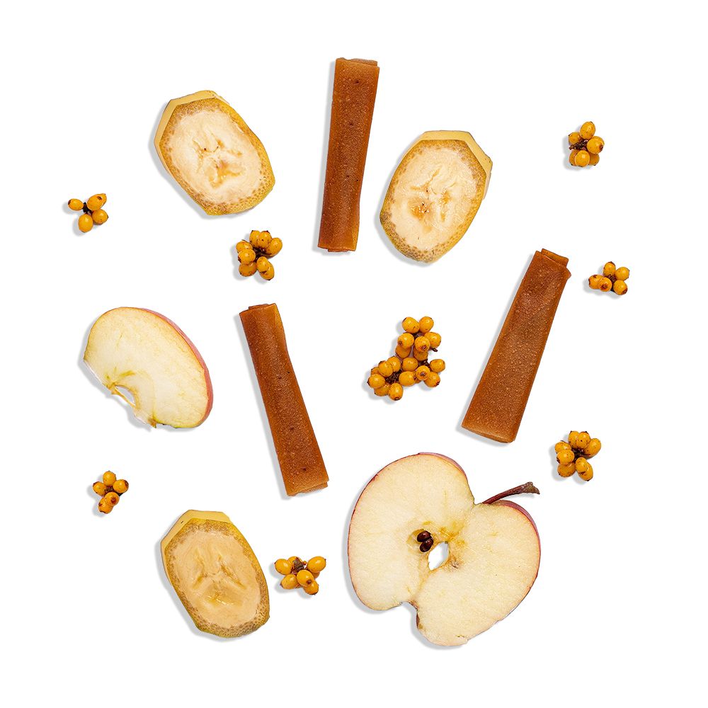 Apple pastila with bananas and sea buckthorn (100 g)