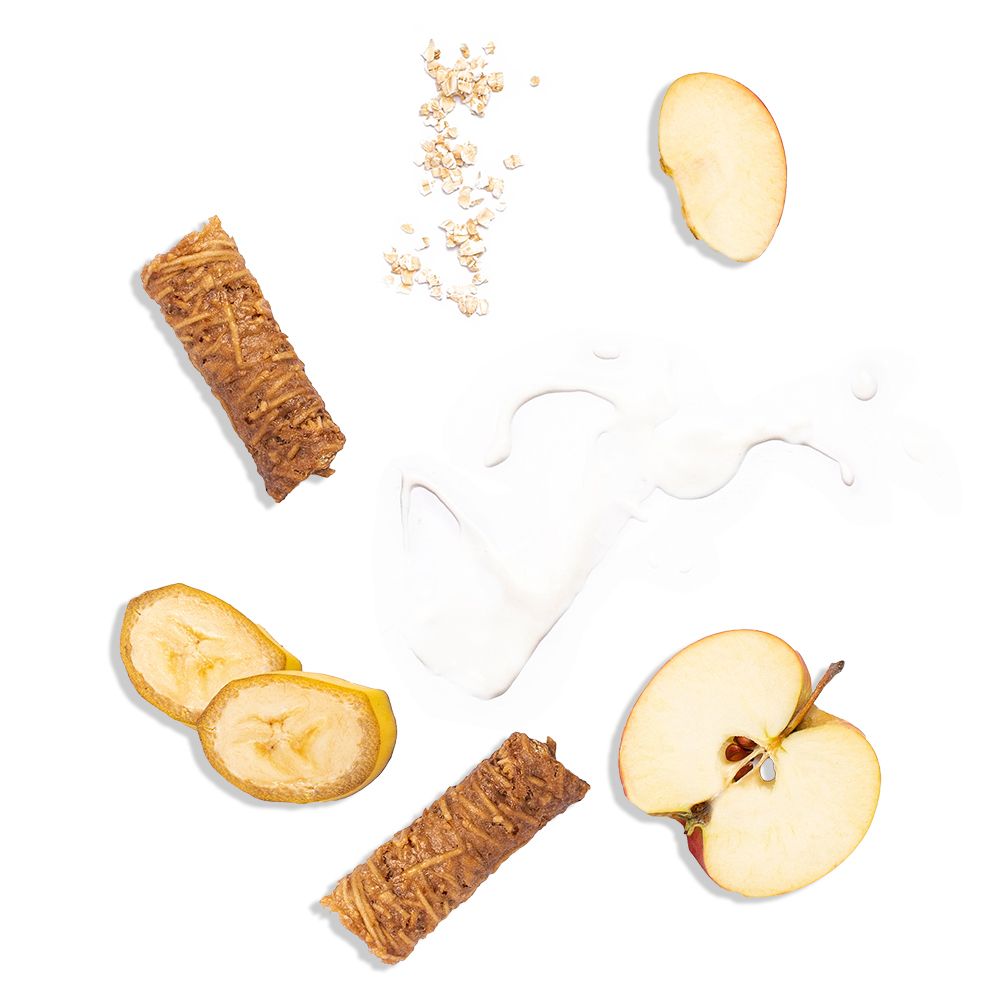 Apple-yogurt pastila with cereals, bananas and oatmeal (100 g)