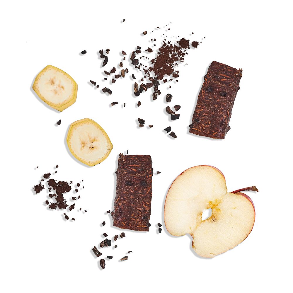 Apple pastila with bananas, cocoa beans and cocoa powder (100 g)