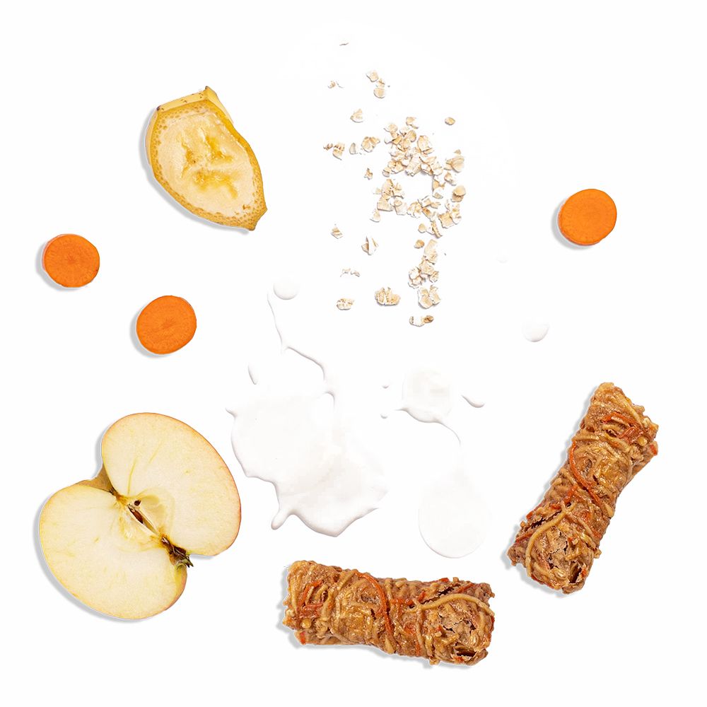 Apple-yogurt pastila with carrots, bananas and oatmeal (100 g)