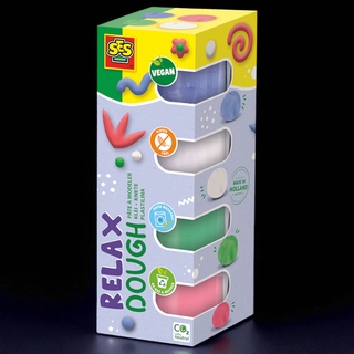 М'яка незасихаюча маса для ліплення Пастель Feel good dough (4 кол.) SES Creative
