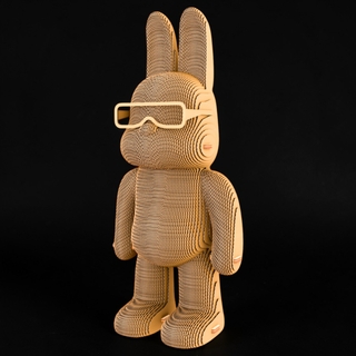 3D Пазл конструктор картонний Arty Bunny 160дет Cartonic
