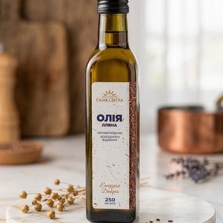Олія лляна холодного віджиму