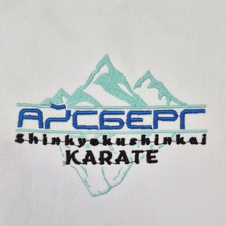 Embroidery on pants of the ICEBERG club