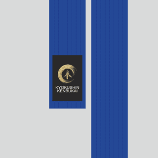 Kimono belt (obi) KENBUKAI BLUE
