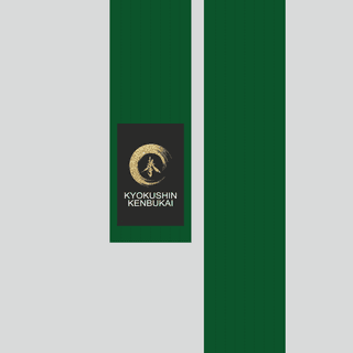 Kimono belt (obi) KENBUKAI GREEN
