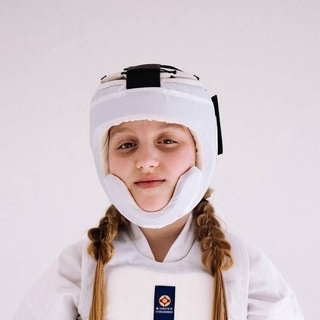 Kask karate BIAŁY